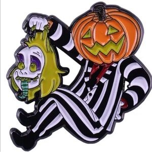 Beetlejuice 1988 Fantasy Comedy, Beetlejuice Enamel Pin, Pin, Cartoon Pin